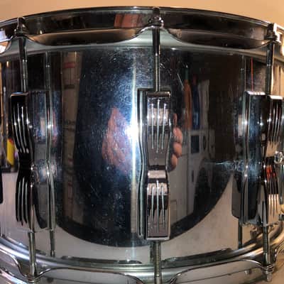 Lidwig Coliseum Chrome over wood 1979 snare drum image 3