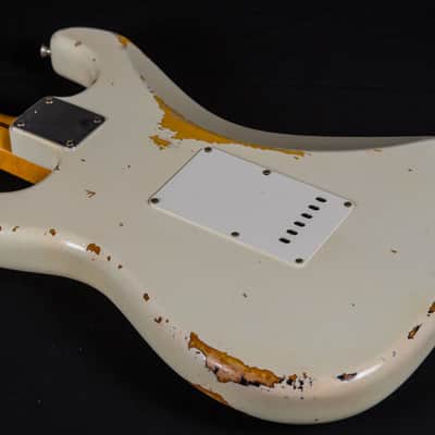 Fender Custom Shop Masterbuilt Kyle McMillin 1958 Stratocaster Journeyman Relic Aged White Blonde 2023 -Mint image 14