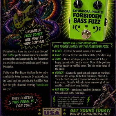 BASS FUZZ Expandora Forbidden BASS Fuzz⚡Energized For Massive Low End! image 4