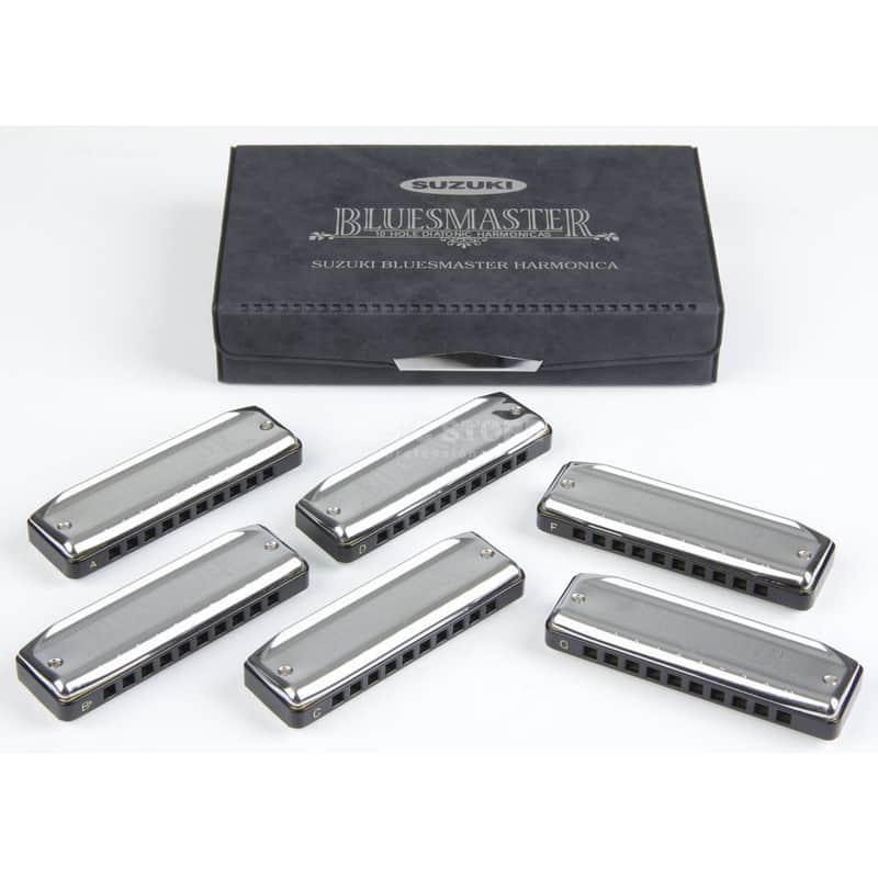 Suzuki BluesMaster Professional Harmonicas - Set of 6 - C,G,A,D,F,Bb image 1
