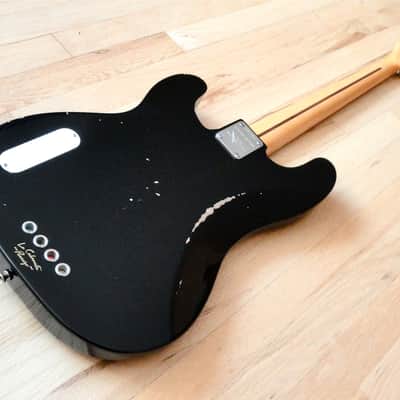 2011 Fender Custom Shop La Cabronita Porrazo Relic Bass Black Precision w/ohsc Case Candy & COA image 9