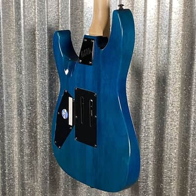 ESP LTD MH-203QM See Thru Blue Quilt Top Guitar MH203QMSTB #2634 Used image 8
