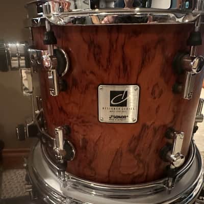 RARE - MINT - Sonor Designer 1996 - Bubinga Wood 4pc w/HSCs image 3