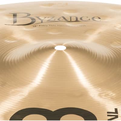 Meinl Byzance Hammered Crash 18", B18ETHC, Extra Thin - Crash Cymbal image 3