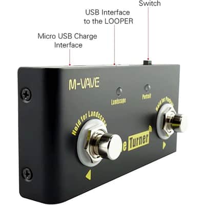 M-vave Wireless Page Turner Pedal Support Looper Connection image 6
