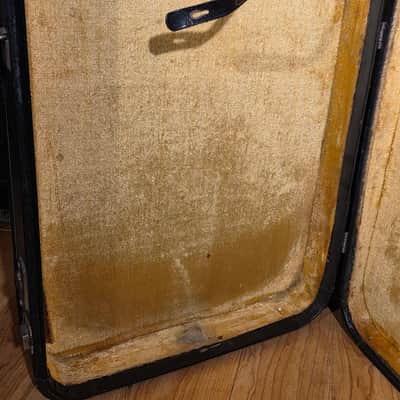 Vintage '60s/'70s Gibson Yellow Interior Rectangle Case for SG or Les Paul image 8