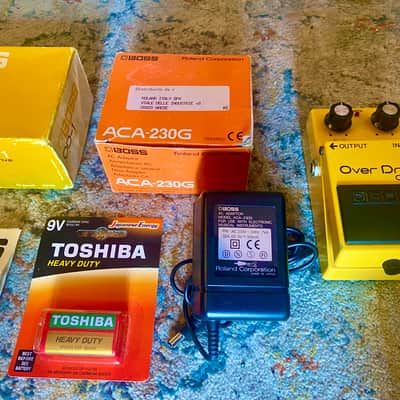 Boss OD-1 OverDrive “Long Dash” MADE IN JAPAN Black Label 1981 image 3