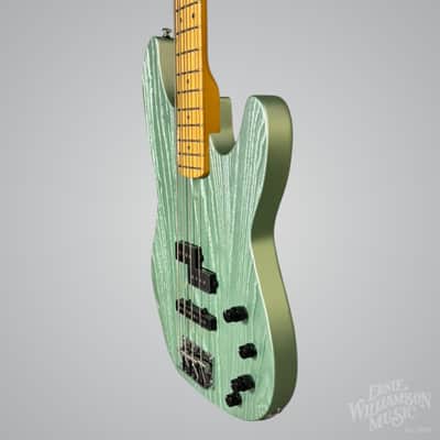 Sire Marcus Miller P6-4 String Bass Guitar, Maple Fingerboard, Surf Green Metallic image 4
