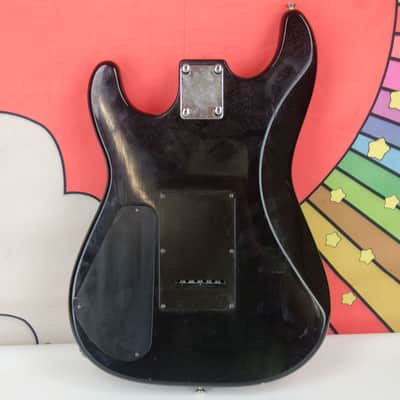 80's Squier Stratocaster Strat Body, Loaded, SSH, Black image 2