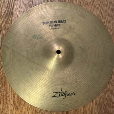 Zildjian New Beat 14" Hi-Hats Hi Hat Cymbals Vintage 70s 80s 1000 1400 Grams image 3