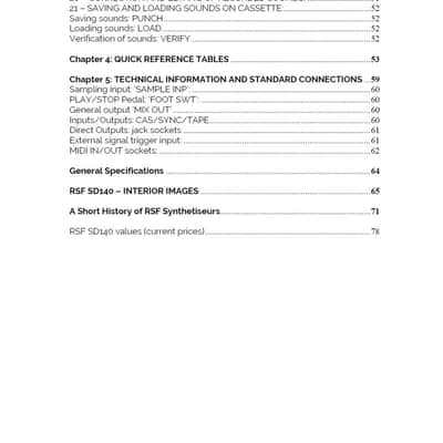 RSF SD140 User Manual (English Language) image 2