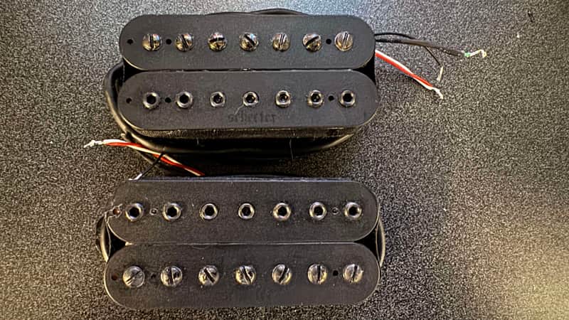 Schecter Keith Merrow 7-string humbucker pickup set - Black direct mount image 1