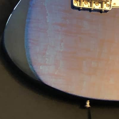 Harmony Silhouette Flamed Maple Top Blue Translucent image 6