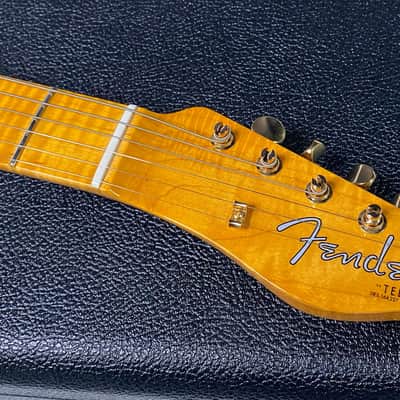 NEW! Fender Custom Shop Flamethrower Telecaster - NOS - Modern Specs - Texas Special Pick-Ups - AAAA Flamed Neck - Black Finish - Gold Hardware - Authorized Dealer - 7.45lbs - G07166 image 5
