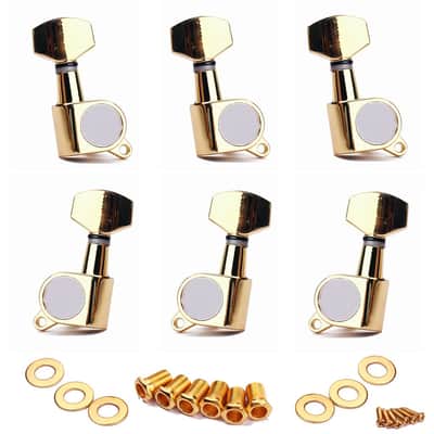 6 Guitar Tuners 3L 3R String Tuning Key Pegs Machine Heads,For Lp Sg Style Electric Guitars image 1