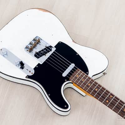 Fender Custom Shop 1963 Telecaster Custom Relic Olympic White w/ Twisted Tele, Seymour Duncan Little '59 image 7