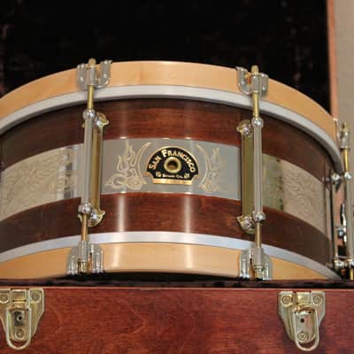 San Francisco Drum Co. 1906 - 2006 Earthquake & Fire Commemorative Snare Drum. #2 of 10. - San Franc image 1