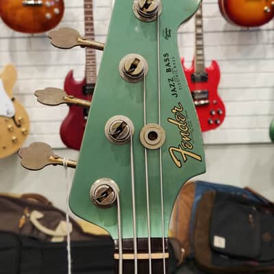 Fender Custom Shop '61 Jazz Bass Heavy Relic 4-String Bass Guitar, Rosewood Fingerboard, Sherwood Metallic image 5