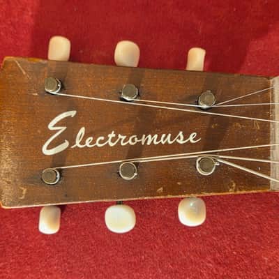 Vintage 1950s Electromuse Lap Steel Electric Guitar Natural image 2