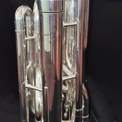 Yamaha YEP-321S Intermediate 4-Valve Euphonium - Silver-Plated image 4