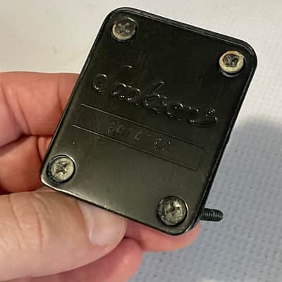 1990's Made in Japan Jackson Professional Stealth Series Dinky Guitar Factory Black Neckplate & Screws image 3