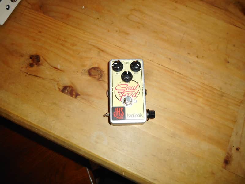 JHS Electro-Harmonix Soul Food with "Meat & 3" Mod 2014 - 2017 - Cream / Graphic image 1