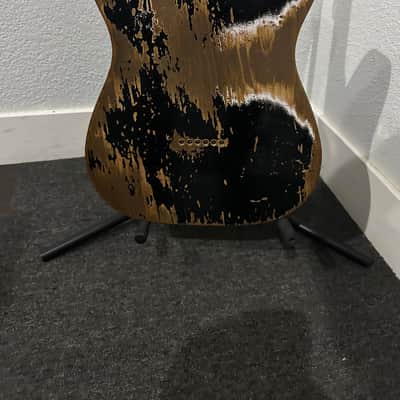 Custom Shop Limited Edition (Telecaster) Double Esquire Super Heavy RelicAged Black w/ Tomatillo HW Pickups image 7
