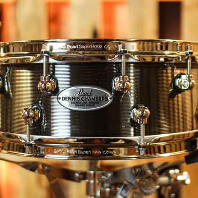 Pearl 14x5 Dennis Chambers Signature Cast Aluminum Snare Drum image 1