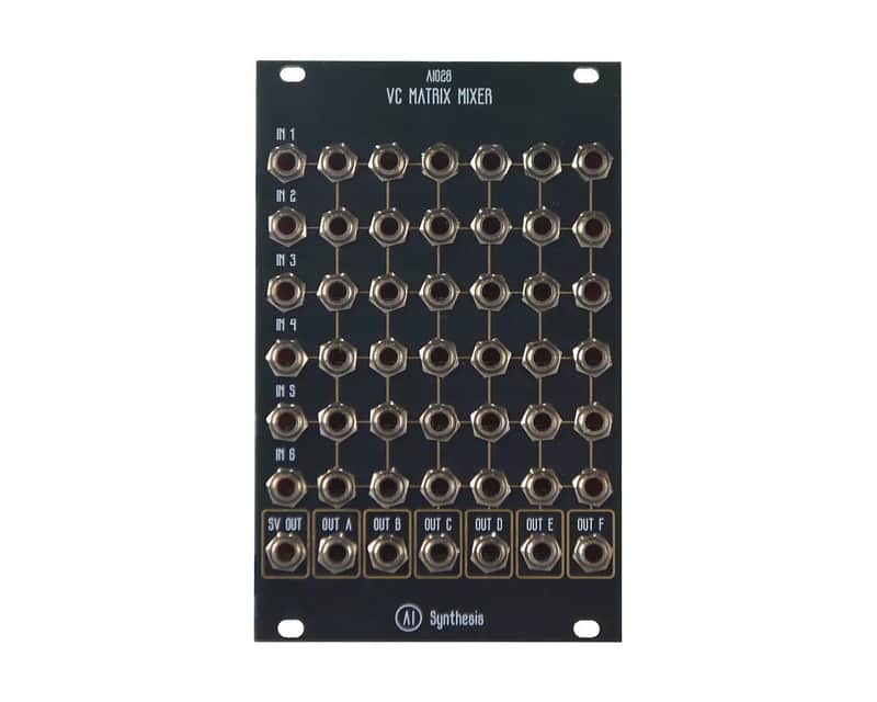 AI Synthesis AI028 DiY Voltage Controlled Matrix Mixer - Black image 1