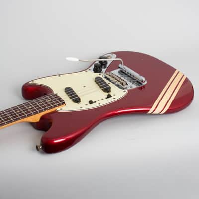 Fender  Competition Mustang Solid Body Electric Guitar (1971), ser. #306296, original grey hard shell case. image 7