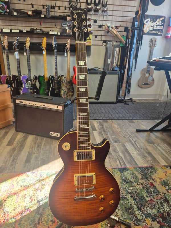 Epiphone Les Paul Standard Korea W/hardcase 2001Vintage Sunburst image 1
