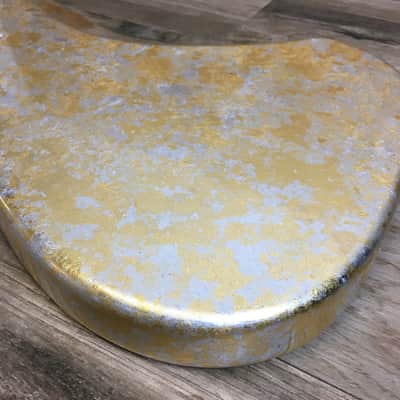 Made to Order - FRANCHIN Jupiter bass body Impressionist METALLIC LEAF (Gold/Silver/Copper/Bronze) texture Basswood Poplar Precision-Bass Style Made in Italy image 5