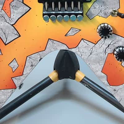 Dean VX Dime Primal Sledge Skin! Floyd Rose top mount - Awesome! 2000s - Primal Concrete Sledge image 3