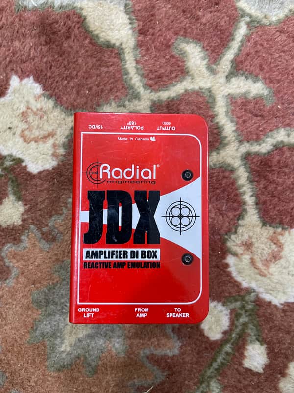 Radial JDX Reactor Amplifier Direct Box 2010s - Red image 1