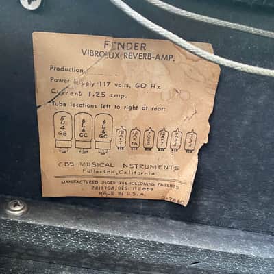Fender Vibrolux Reverb 1970 - Silver Face - Super Sound! image 9