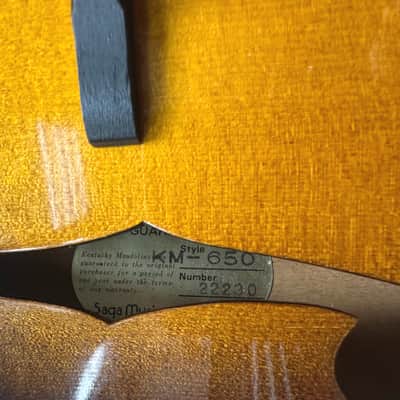 Kentucky KM-650 Standard F-Style Mandolin with hardcase image 4