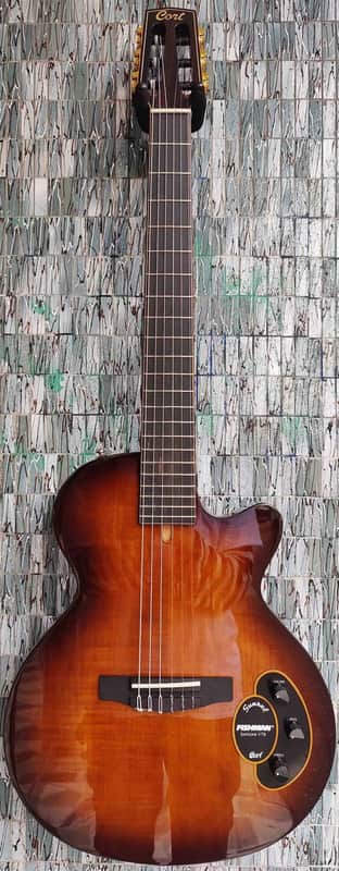 Cort Sunset Nylectric II Deluxe, Tobacco Sunburst image 1