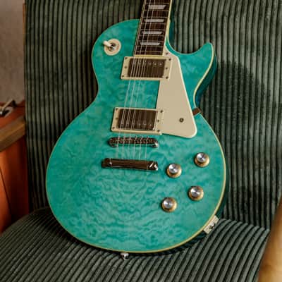 Epiphone Les Paul Standard '60s Quilt Top 2021 - 2025 - Transparent Blue image 15