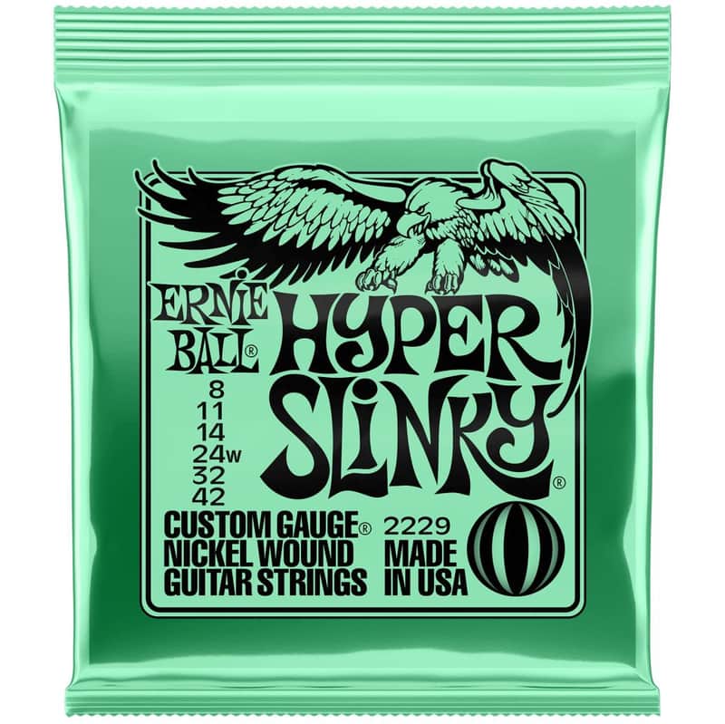 Ernie Ball P02229 Hyper Slinky Nickel Wound Electric Guitar Strings (8-42) image 1