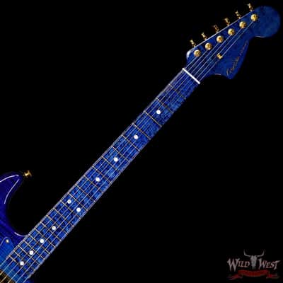 Fender Custom Shop Masterbuilt Yuriy Shishkov 1969 Stratocaster NOS Flame Top Birdseye Nk Royal Blue image 9