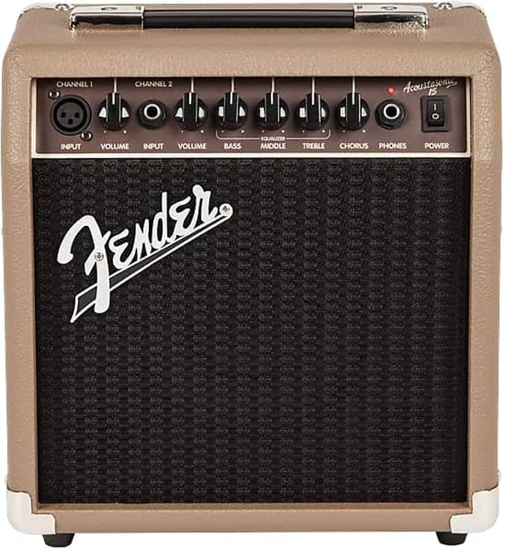 Fender Acoustasonic 15, 2-Channel 1x6" Acoustic Amplifier image 1