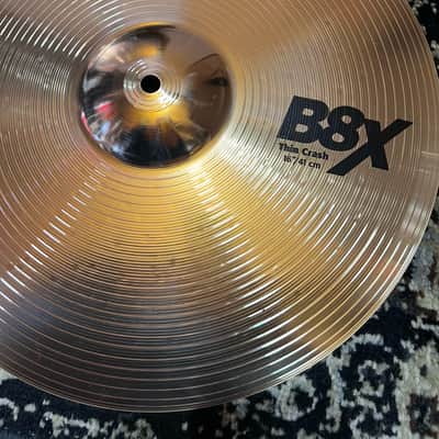 Sabian 16" B8X Thin Crash Cymbal - Brilliant image 2