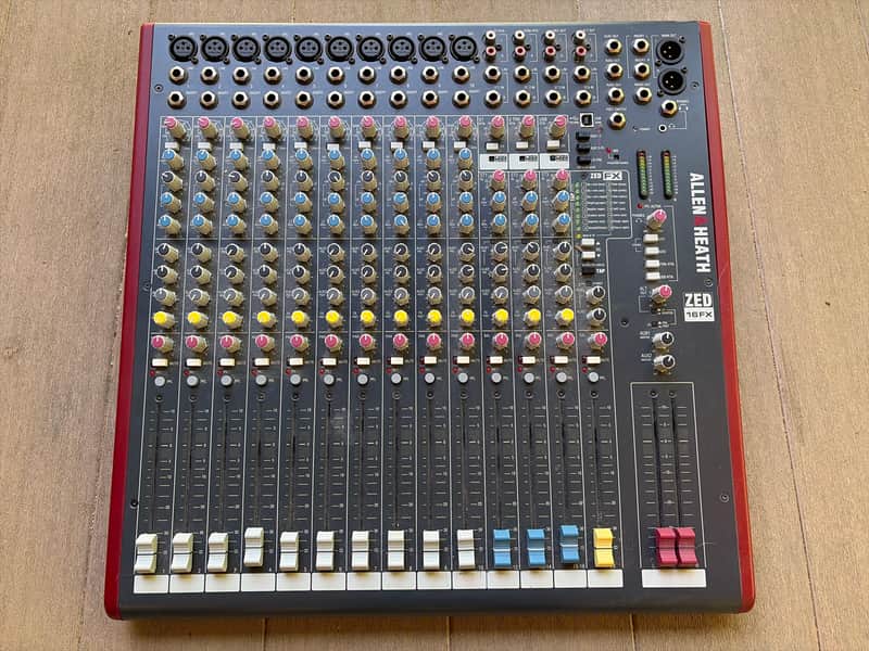 Allen & Heath ZED-16FX 16-Channel Mixer with Effects 2012 - Present - Black/Red image 1