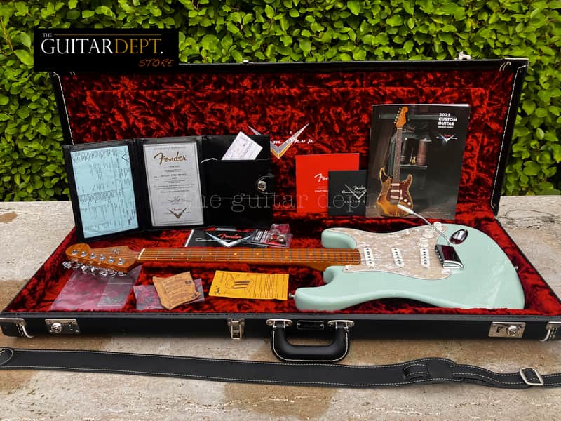 ♚SUBLIME♚FENDER Custom Shop CUSTOM Stratocaster♚TRANS SURF GREEN♚AAA ROASTED♚£5199 image 1