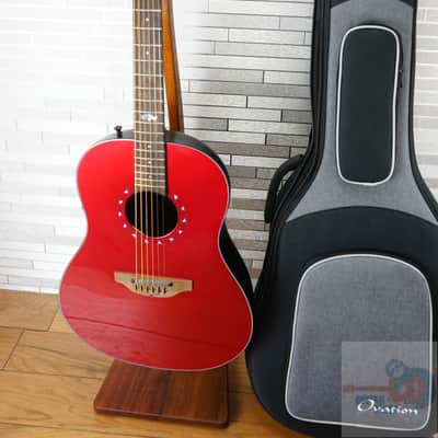 Ovation 1516 Ultra Series Mid-Depth Acoustic-Electric Guitar - Vampira Red image 19