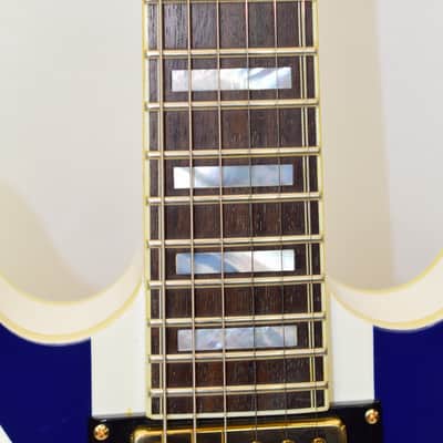 2014 Epiphone Union Jack Sheraton (Model E212T) Semi-Hollow Electric Guitar w/ Case & COA image 8