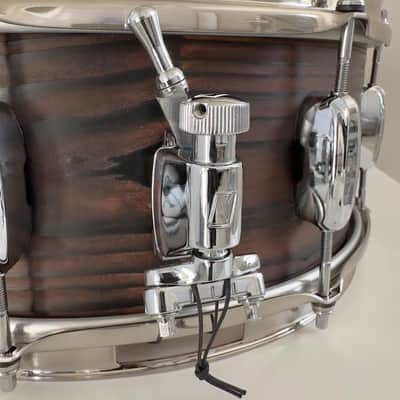 Tama 6x14” Star Reserve Solid Japanese Cedar Snare Drum in Burnt Oiled Cedar Finish image 8