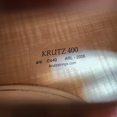 Mint Open Box Krutz Model 400 4/4 Cello with Case and Bow image 13