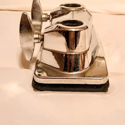 PACIFIC/PDP BASS DRUM TOM MOUNTING BRACKET WITH SCREWS & BACKPLATE 90's - CHROME - FREE SHIP TO C-USA! image 5