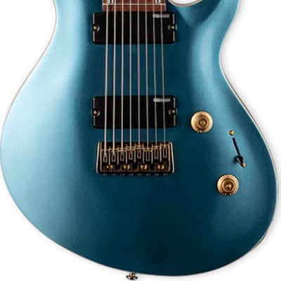 ESP LTD JR-208 Javier Reyes Signature 8-String Electric Guitar, Roasted Jatoba Fingerboard, Pelham Blue image 2